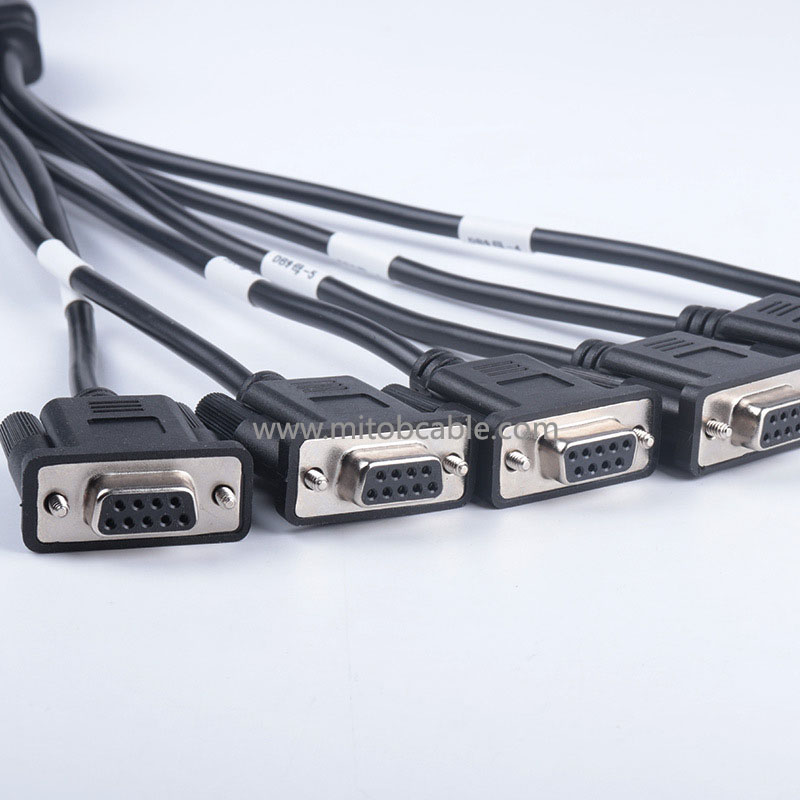 OBD2 Male to 6 DB9 Female Connectors Serial RS232 OBD2 CABLE Cable 