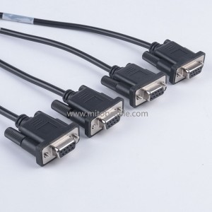OBD2 16PIN to 4 DB 9PINCABLE OBD2 Diagnostic Tool Connection Cable 