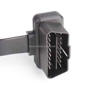 OBD2 one in three extension cable with switch obd2 connection cable 16 pin 16 core full connection 