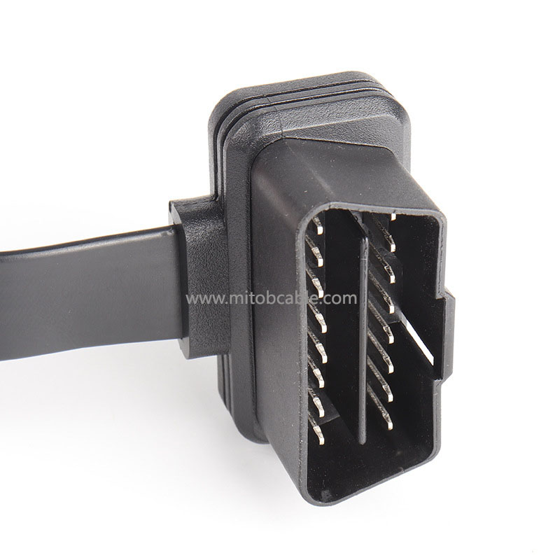 OBD2 one in three extension cable with switch obd2 connection cable 16 pin 16 core full connection 