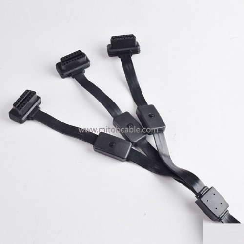 OBD2 one point three full core extension cord with switch 16 pins 16 cores all energized with independent switch