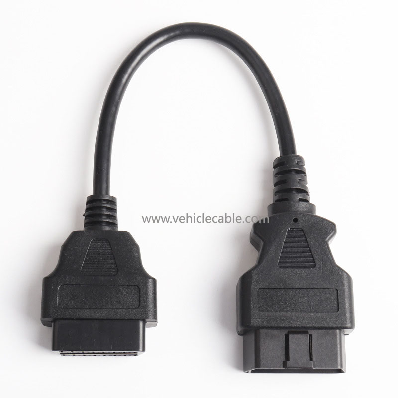 OBD Extension Cable Male to Female 16-pole energised OBD2 Diagnostic Tool Extension Cable 16pin Extension Cable 30cm 