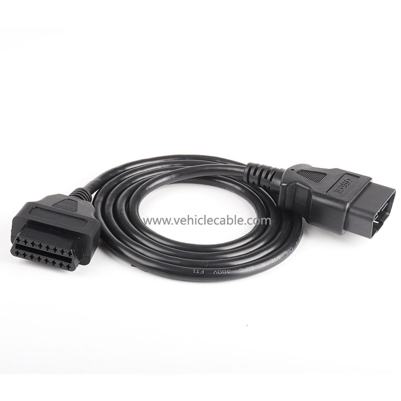 Car OBD extension cable male to female 16 core energised 16PIN OBD2 diagnostic tool extension cable 1.5m 