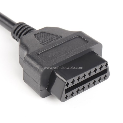 Car OBD extension cable male to female 16 core energised 16PIN OBD2 diagnostic tool extension cable 1.5m