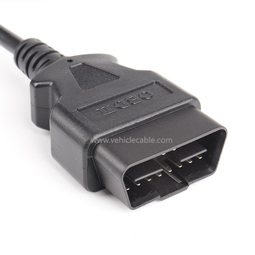Car OBD extension cable male to female 16 core energised 16PIN OBD2 diagnostic tool extension cable 1.5m