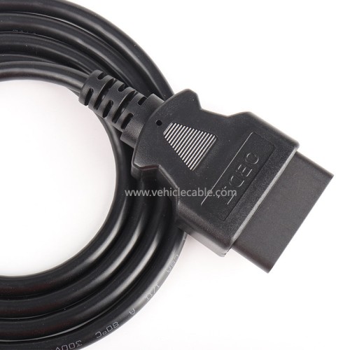 Car OBD extension cable male to female 16 core energised 16PIN OBD2 diagnostic tool extension cable 1.5m