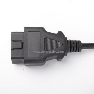 Automotive OBD2 straight one point three obd 16 pin 16 core one tow three adapter Extension cable 