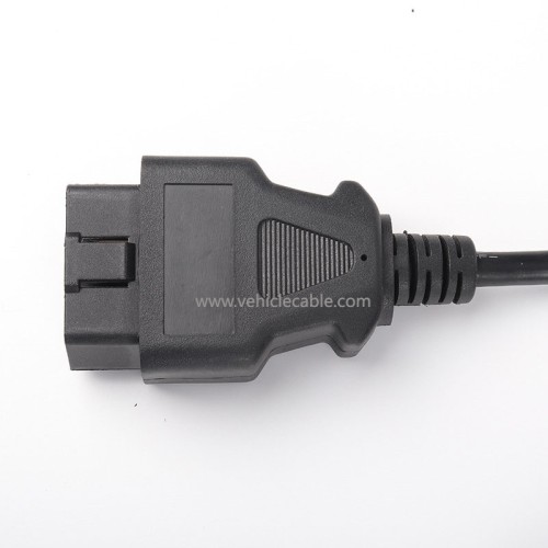 Automotive OBD2 straight one point three obd 16 pin 16 core one tow three adapter Extension cable