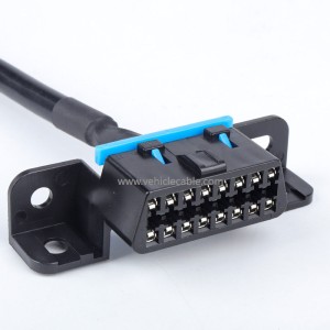 Car OBD interface expansion conversion cable OBD2 one-part-two connecting cable original car plug extension cable 16-pin 16-core 