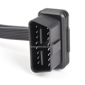 Car obd2 one in two bluetooth elm327 figure bar hud splitter box sub you drive noodle flat cable extension cable 
