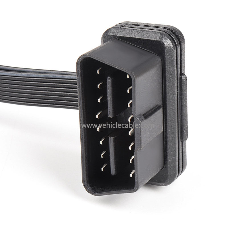 Car obd2 one in two bluetooth elm327 figure bar hud splitter box sub you drive noodle flat cable extension cable 