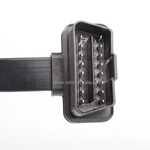 OBD2 Male to Female Flat Cable Extension Cable Car Computer Extension Cable 16 pins 16 cores all energised