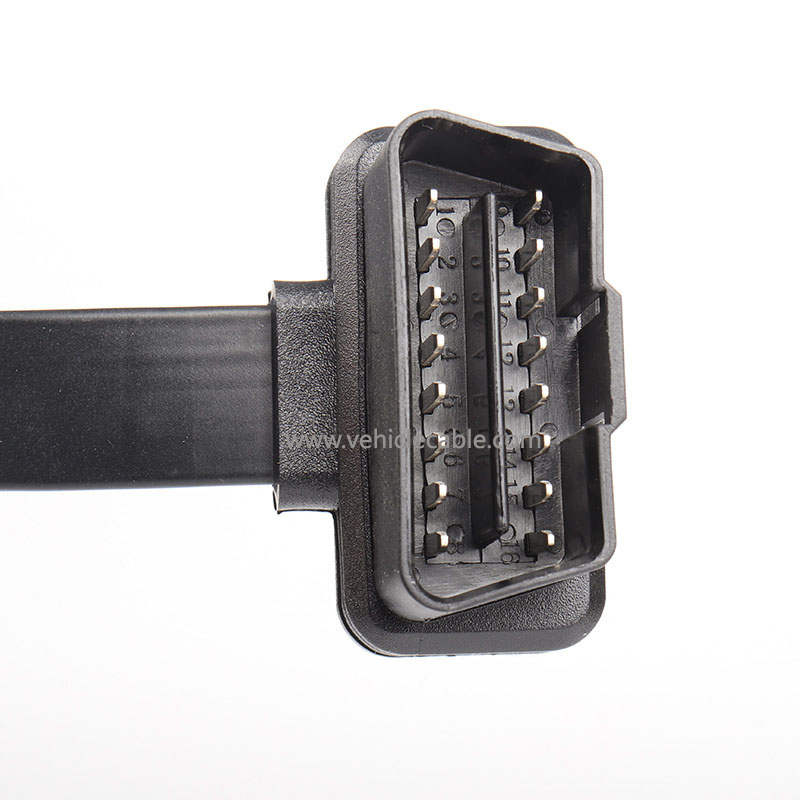 OBD2 Male to Female Flat Cable Extension Cable Car Computer Extension Cable 16 pins 16 cores all energised 