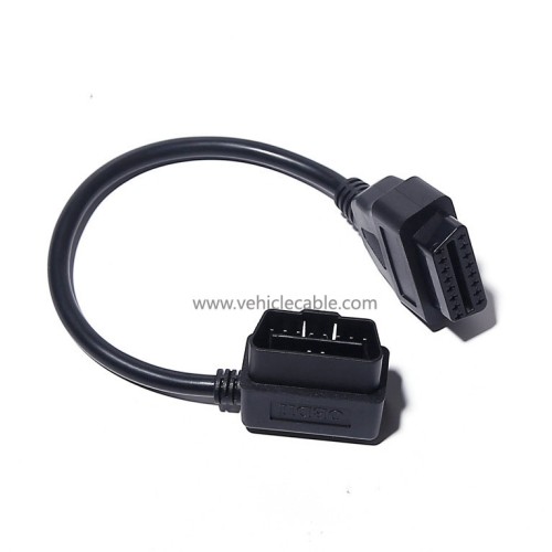 OBD2 diagnostic tool L-type elbow right-angle 16pin extension cable Car ELM327 connection cable