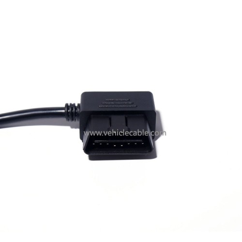OBD2 diagnostic tool L-type elbow right-angle 16pin extension cable Car ELM327 connection cable