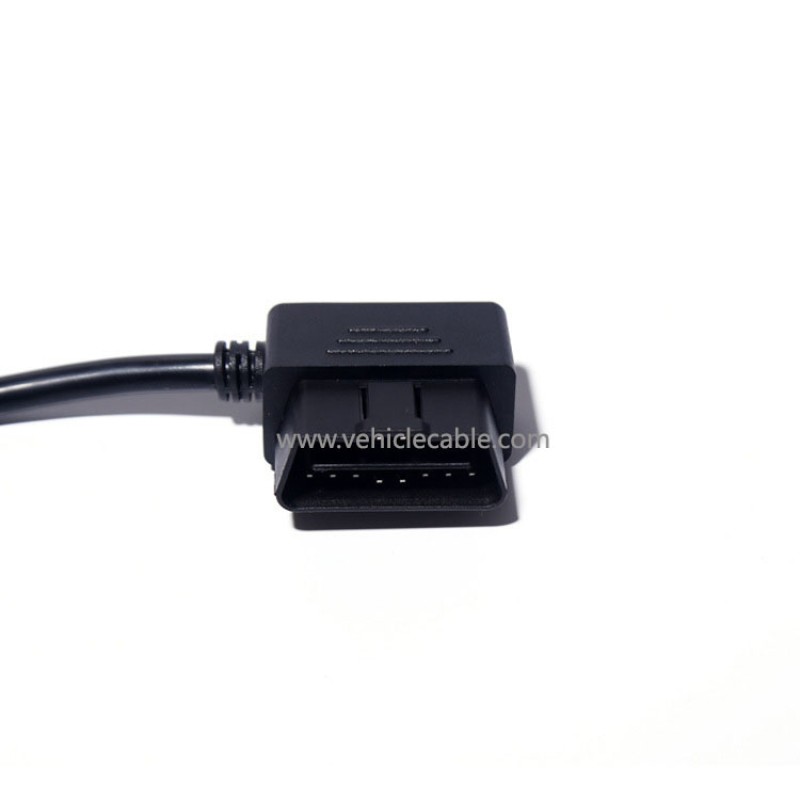 OBD2 diagnostic tool L-type elbow right-angle 16pin extension cable Car ELM327 connection cable 