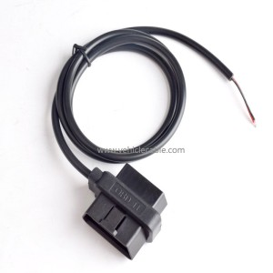 OBD16Pin connector male power open cable flat cable OBD2 Cable30cm-1.5cm connecting cable 