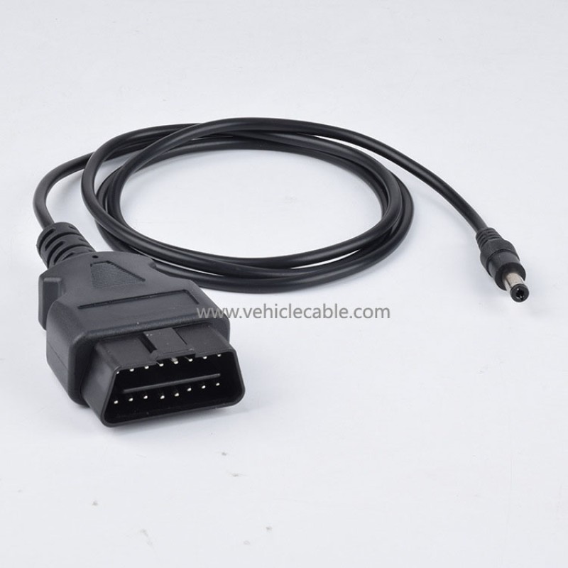 Car OBD2 16Pin to DC Power Cable Car Diagnostic Connector OBD 16 Pin Male Connector 