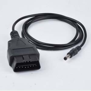 Car OBD2 16Pin to DC Power Cable Car Diagnostic Connector OBD 16 Pin Male Connector 