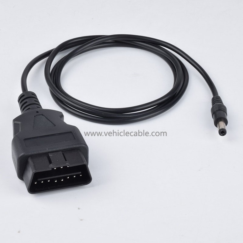 Car OBD2 16Pin to DC Power Cable Car Diagnostic Connector OBD 16 Pin Male Connector 