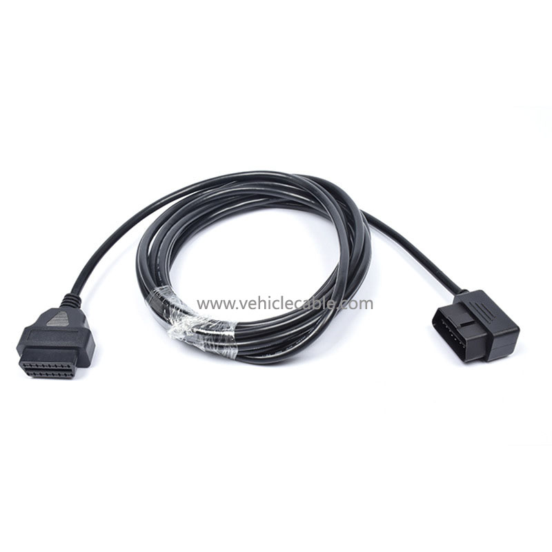 L-type elbow OBD extension cable Automotive OBD2 male to female connecting cable 5 metres adapter cable 16 pin 16 core full connection 