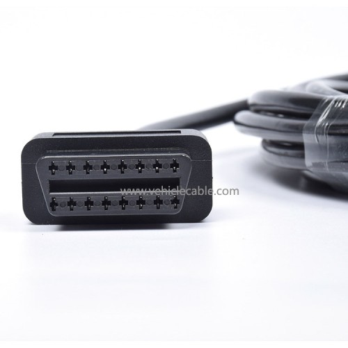 L-type elbow OBD extension cable Automotive OBD2 male to female connecting cable 5 metres adapter cable 16 pin 16 core full connection
