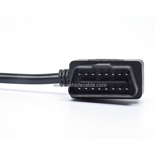 L-type elbow OBD extension cable Automotive OBD2 male to female connecting cable 5 metres adapter cable 16 pin 16 core full connection