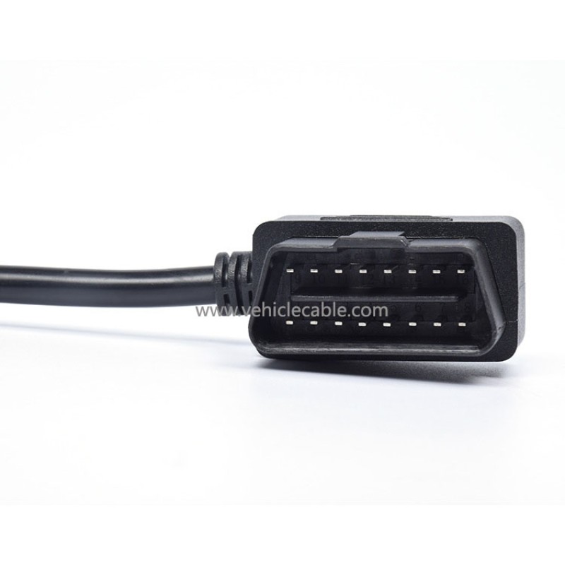 L-type elbow OBD extension cable Automotive OBD2 male to female connecting cable 5 metres adapter cable 16 pin 16 core full connection 