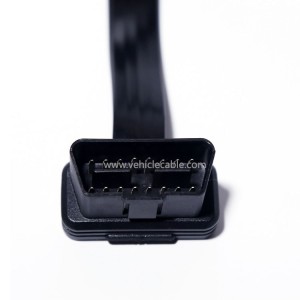 Automotive OBD2 elbow one to two adapter cable one to two extension cable OBD2 flat cable connection cable 16 pin 16 core 