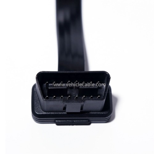 Automotive OBD2 elbow one to two adapter cable one to two extension cable OBD2 flat cable connection cable 16 pin 16 core