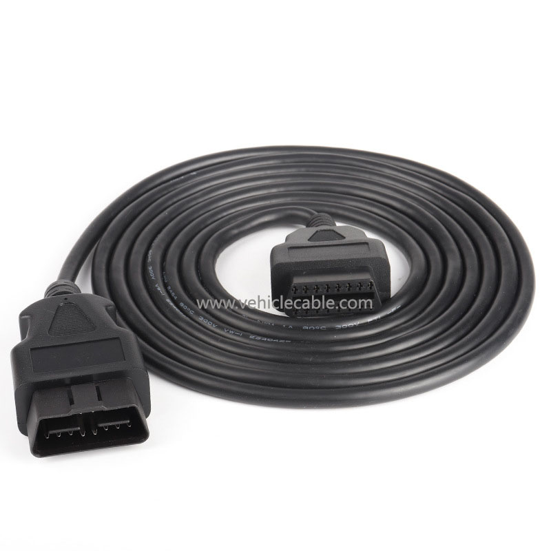 Car Truck OBD Extension Cable Male to Female 16-pole Energised 16PIN OBD2 Diagnostic Tool Audit Car Connection Cable 