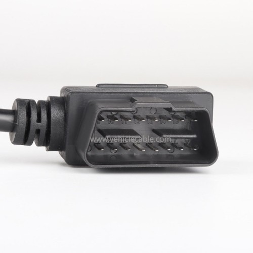 Car OBD2 Quarter Connection Cable Extension Cable 1 male to 4 female 0.5m 16 pin 16 core