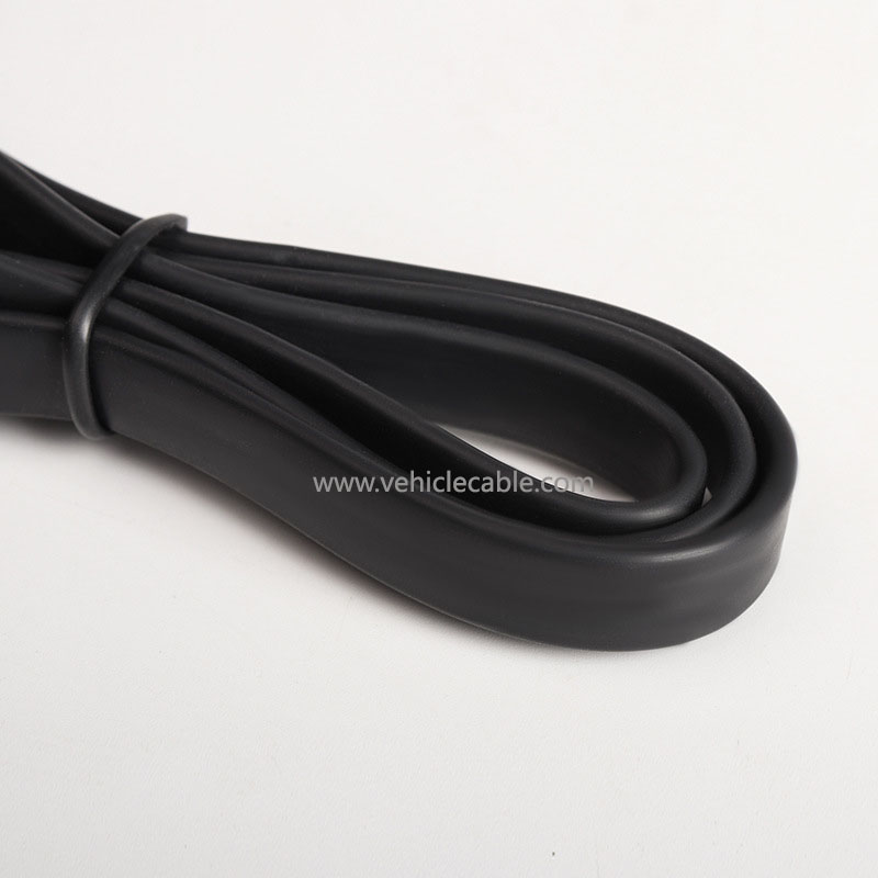 Car OBD2 male to female extension cable expansion cable obd elbow flat cable connecting cable 60cm 16pin 8 core 
