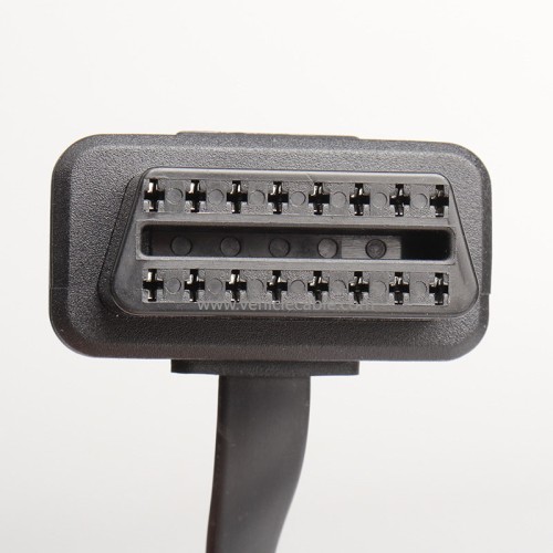 Car OBD2 male to female extension cable expansion cable obd elbow flat cable connecting cable 60cm 16pin 8 core