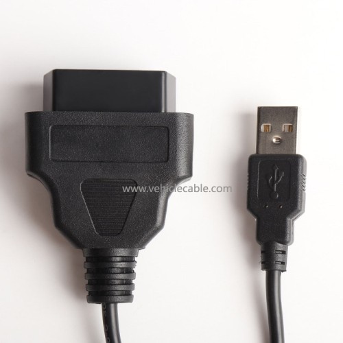 OBD2 female to USB connection cable car driving computer obd adapter cable GPS pickup cable