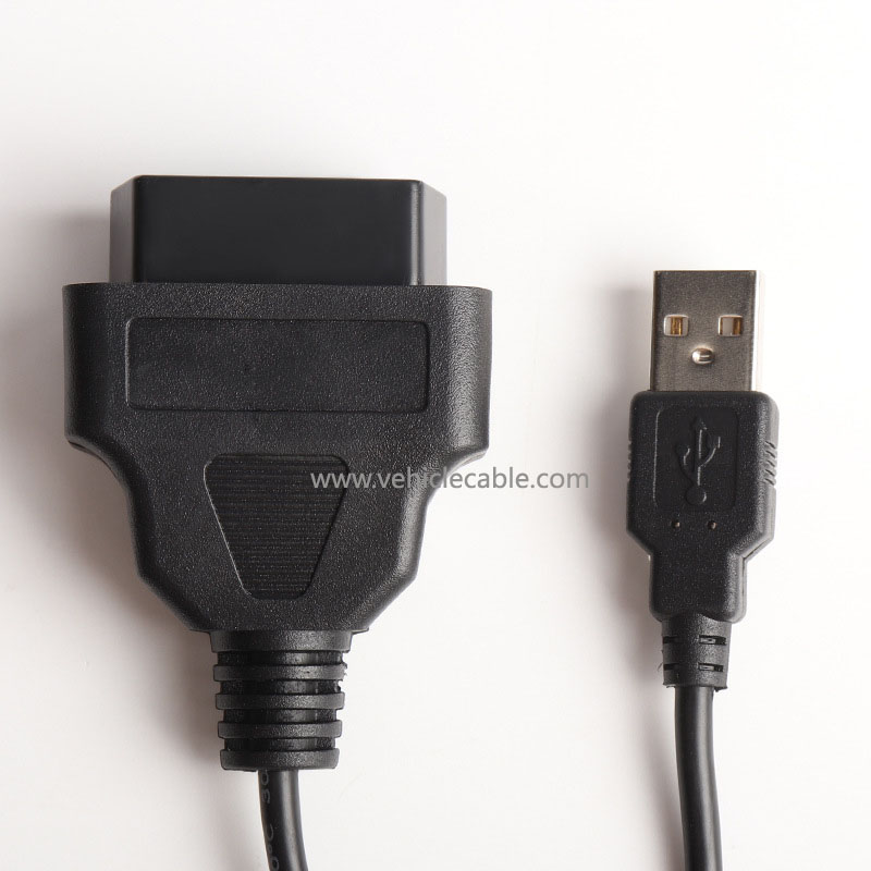 OBD2 female to USB connection cable car driving computer obd adapter cable GPS pickup cable 