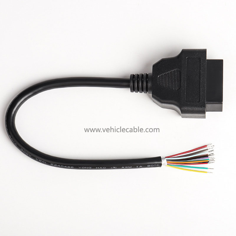 16Pin female connector cable opening cable ELM327 extension cable OBD2Cable 16 pole 