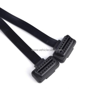 Car OBD2 one to two adapter cable OBD expansion cable one to two extension cable flat cable 16 pin 16 core copper wire 