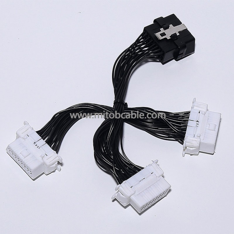Toyota obd2 wiring harness/interface/expansion one-part-three conversion cable Suitable for use with multiple OBD devices 