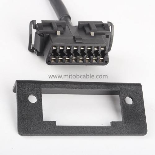 OBD2 1 in 2 conversion cable with baffle Kia 1 in 2 connection cable 16 pin 16 core 0.5 meter
