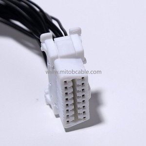 Automotive OBD2 Twisted Pair Extension Cable OBD 2 Expansion Cable OBD 16PIN One to Two Adapter Cable 