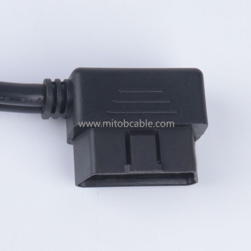 Automotive OBD2 one-part-two extension cable Toyota Japanese original interface OBD connecting cable special harness 16 core