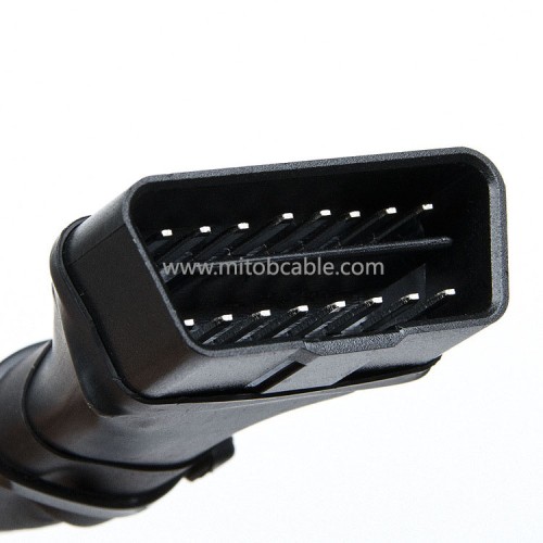 Military cable obd2 one point two extension cable car computer connection conversion plug male and female 16 pins 30CM
