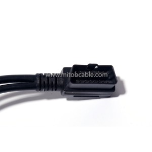 For car OBD2 one-part-two extension cable Volkswagen Audi Skoda connecting cable OBD interface modification 