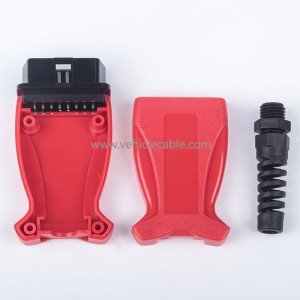 Automotive OBD2 16-Pin Connector Connection Male OBD Housing with Plug+Shell+SR+Screws 