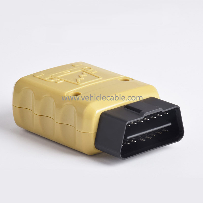 Car OBD interface plug 16pin connector male modification J1962M OBDII Bluetooth 327 Shell 