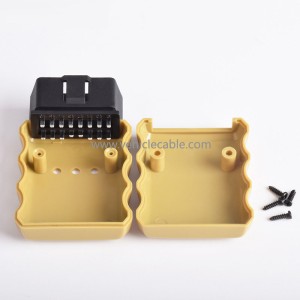 Car OBD interface plug 16pin connector male modification J1962M OBDII Bluetooth 327 Shell 