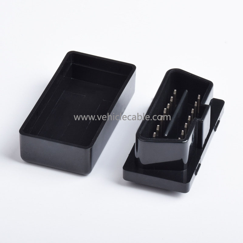 Car OBD housing OBD2 plug connector ELM327 bluetooth obd male connector 
