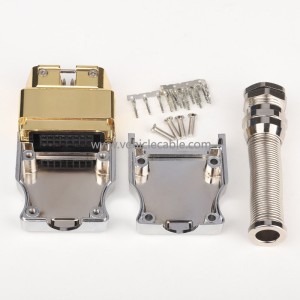 Metal OBD 16 pin male connector assembled metal OBD connector Zinc alloy OBD male connector 