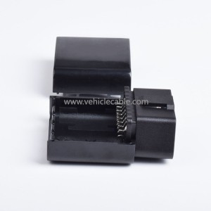Car OBD2 male connector Folding male connector GPS head-up display modification housing Assembly type 
